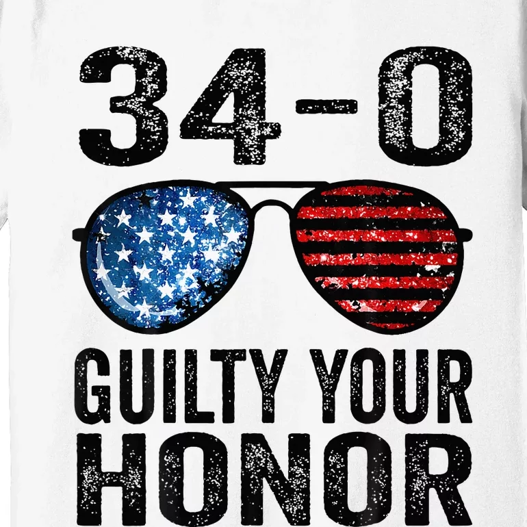 All 34 Felony Counts Anti Trump Political Statement Premium T-Shirt