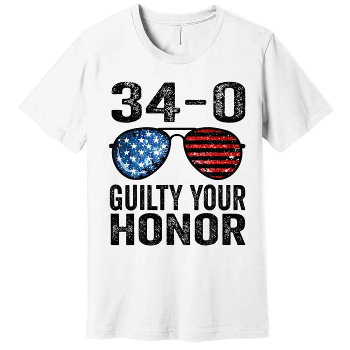 All 34 Felony Counts Anti Trump Political Statement Premium T-Shirt