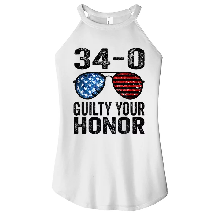 All 34 Felony Counts Anti Trump Political Statement Women’s Perfect Tri Rocker Tank