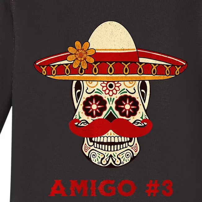 Amigo 3 Matching Three Amigos Cinco De Mayo Baby Long Sleeve Bodysuit