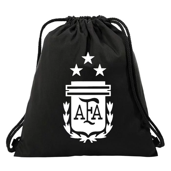 Argentina 3 Stars Argentinian Flag Three Stars Argentina Hoodie Drawstring Bag