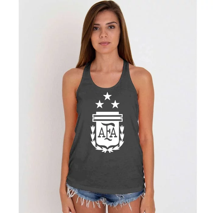 Argentina 3 Stars Argentinian Flag Three Stars Argentina Hoodie Women's Knotted Racerback Tank