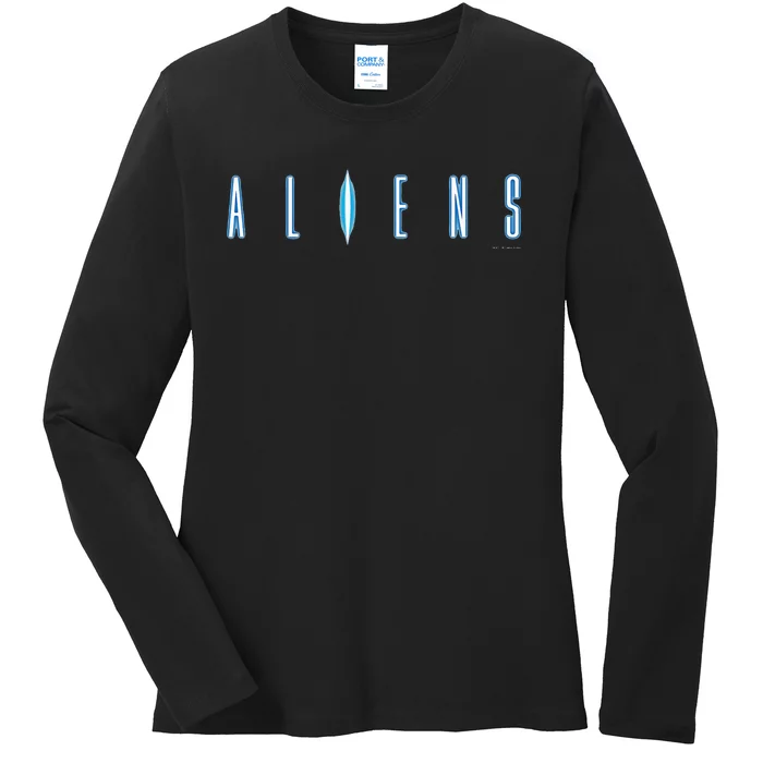 Alien 45th Anniversary Aliens 1986 Movie Sequel Ladies Long Sleeve Shirt