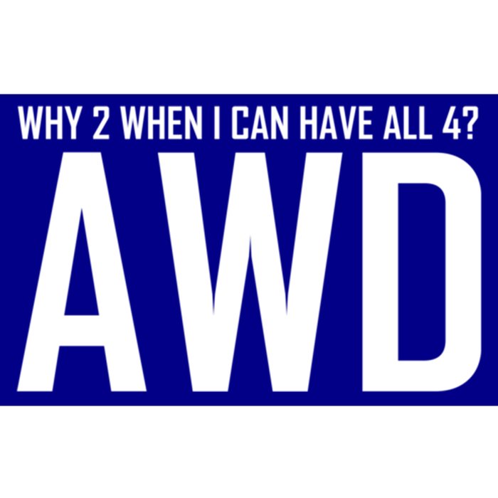 All 4 Awd Design For Allwheel Drive Car Fans Gift Bumper Sticker