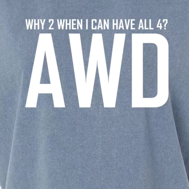 All 4 Awd Design For Allwheel Drive Car Fans Gift Garment-Dyed Women's Muscle Tee