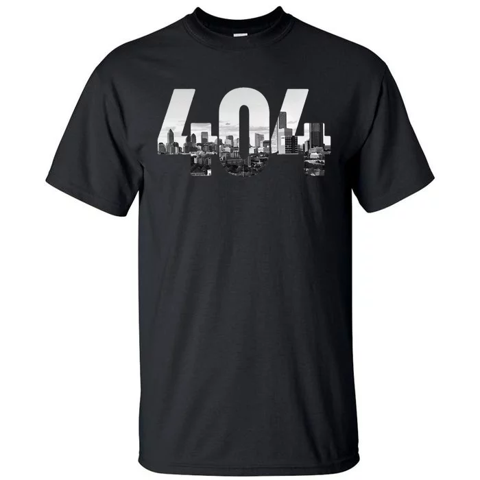 Atlanta 404 Area Code Skyline ATL Georgia Vintage Tall T-Shirt