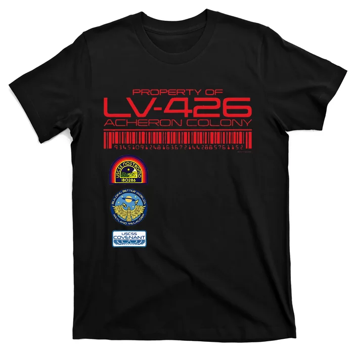 Alien 45th Anniversary Property Of Lv426 Acheron Colony T-Shirt