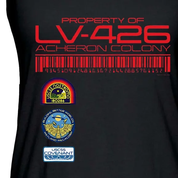 Alien 45th Anniversary Property Of Lv426 Acheron Colony Ladies Essential Flowy Tank