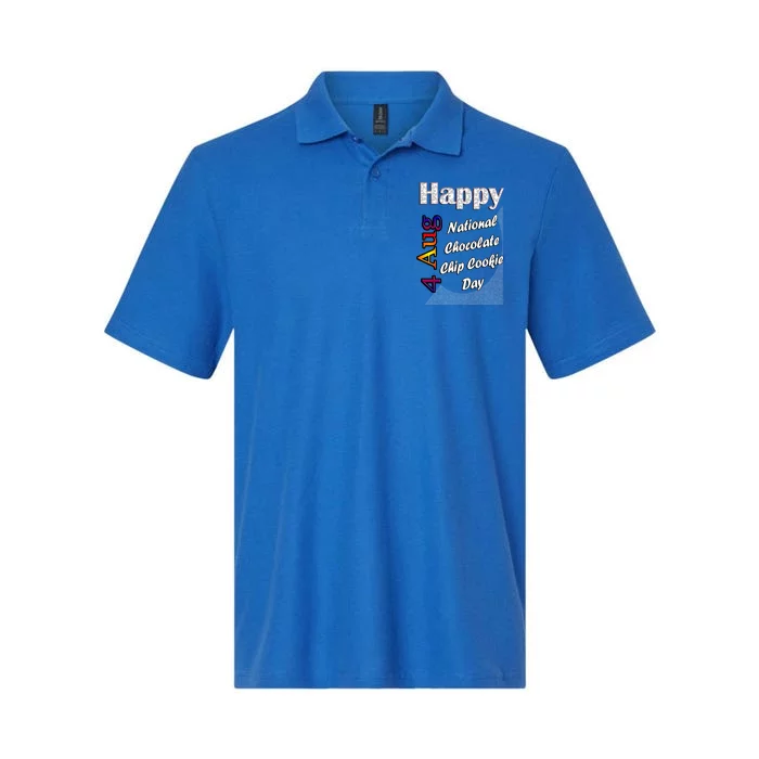 Aug 4th National Chocolate Chip Cookie Day T Fun Cool Gift Softstyle Adult Sport Polo