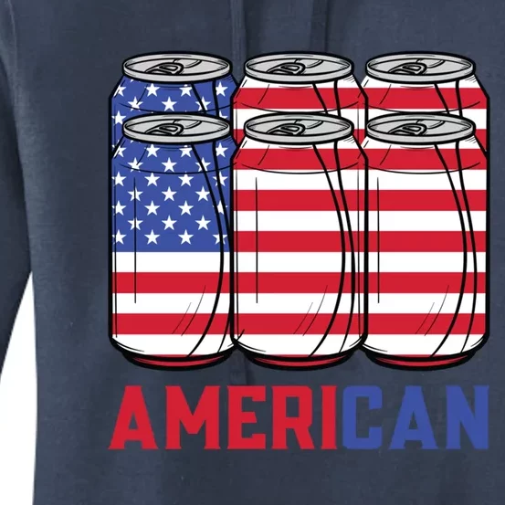 American 4th Of July Patriotic Usa Flag Merica Bbq Cookout Gift Women's Pullover Hoodie