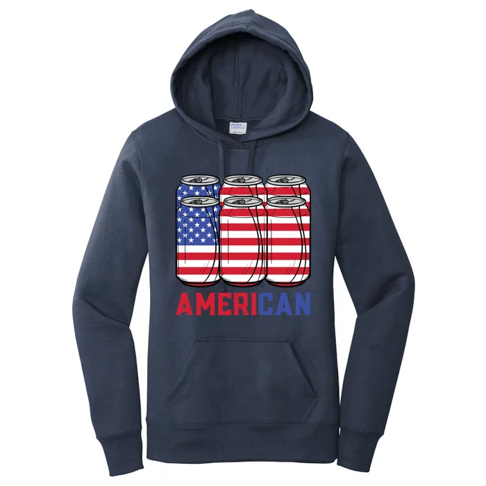 American 4th Of July Patriotic Usa Flag Merica Bbq Cookout Gift Women's Pullover Hoodie