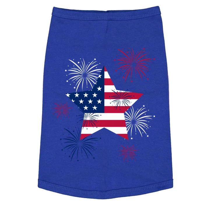 American 4th Of July Independence Day Fireworks Us Flag Great Gift Doggie Tank