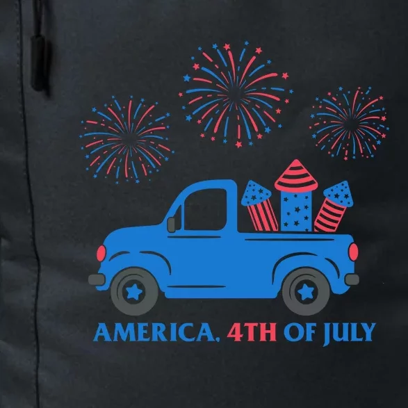 America 4th Of July Firework Truck Daily Commute Backpack