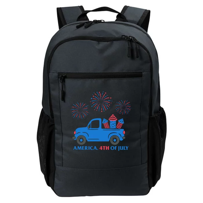 America 4th Of July Firework Truck Daily Commute Backpack