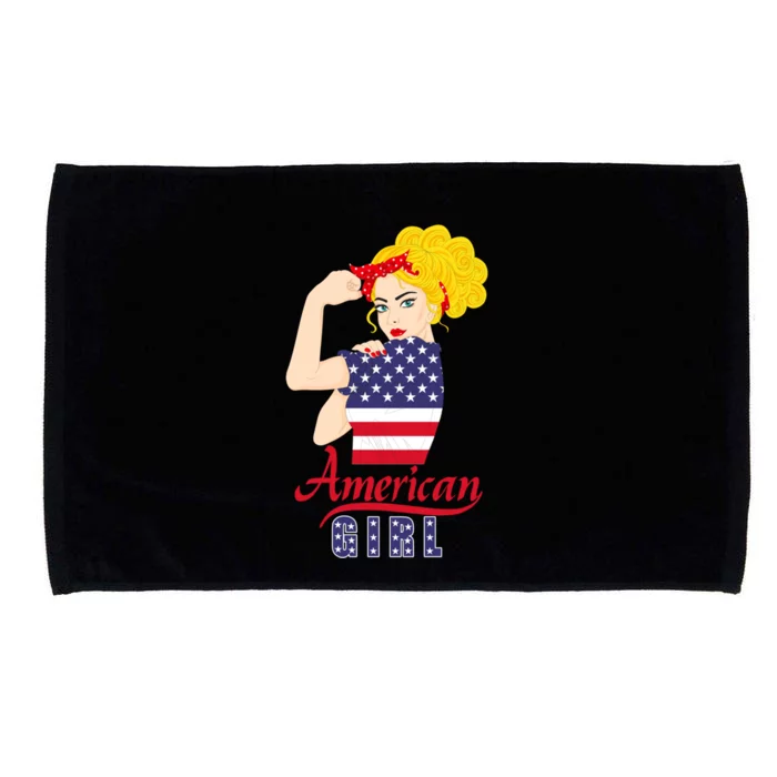 American 4Th Of July Labor Day Strong Red Bandana Cute Gift Microfiber Hand Towel