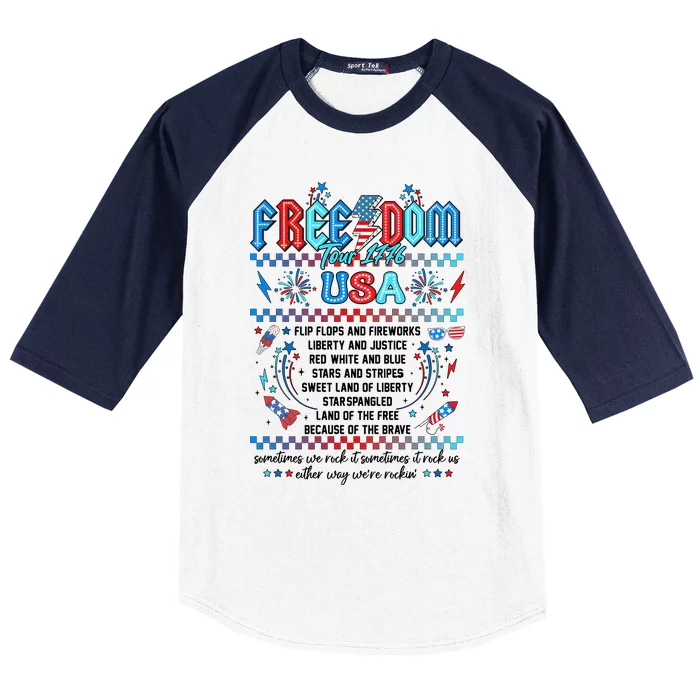 America 4th Of July 1776 Independence Day Baseball Sleeve Shirt