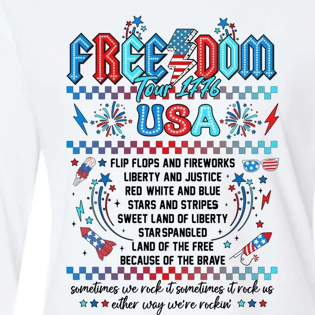 America 4th Of July 1776 Independence Day Womens Cotton Relaxed Long Sleeve T-Shirt