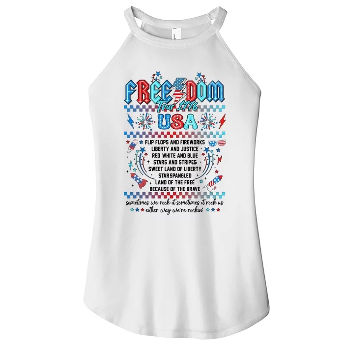 America 4th Of July 1776 Independence Day Women’s Perfect Tri Rocker Tank