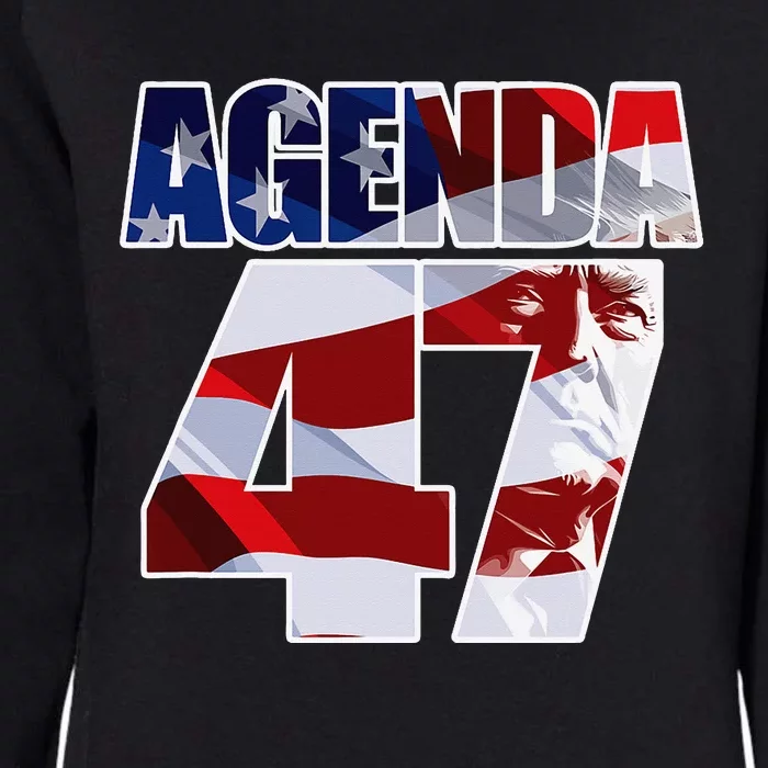 Agenda 47 Patriotic Trump ReElection Campaign Design Womens California Wash Sweatshirt