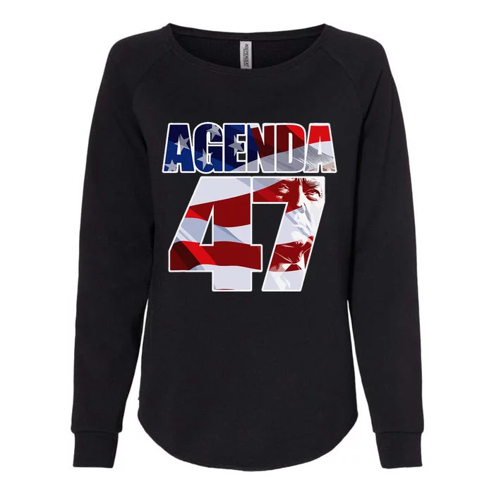 Agenda 47 Patriotic Trump ReElection Campaign Design Womens California Wash Sweatshirt