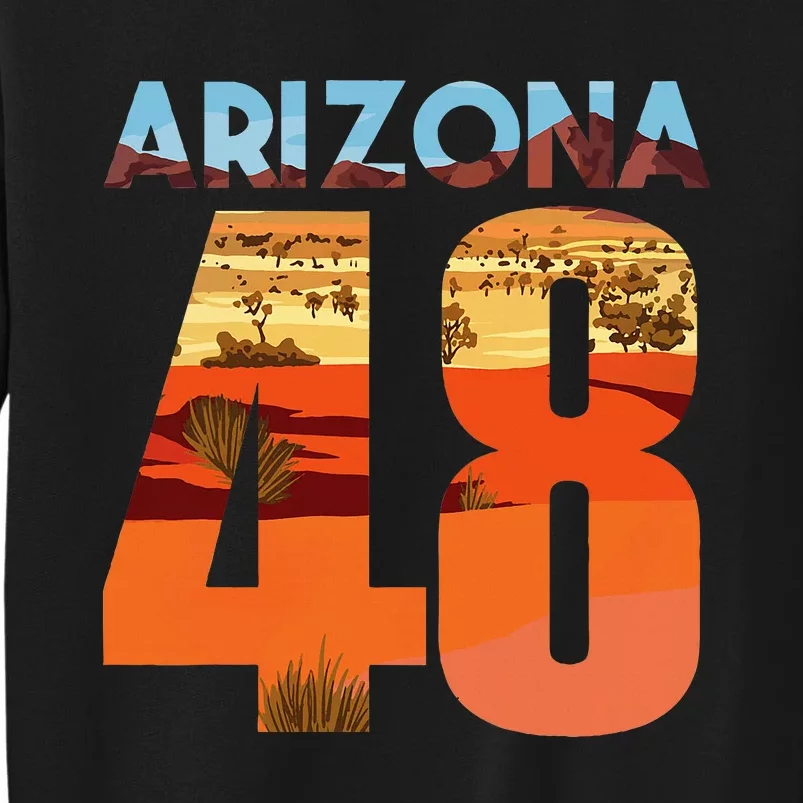 Arizona 48th State Souvenir Arizona 48 Cactus Sweatshirt