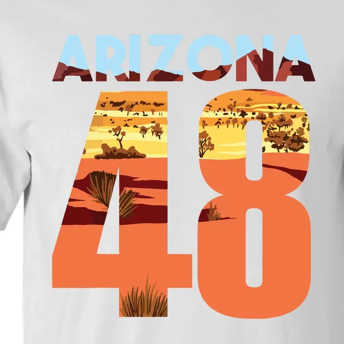 Arizona 48th State Souvenir Arizona 48 Cactus For Women Tall T-Shirt