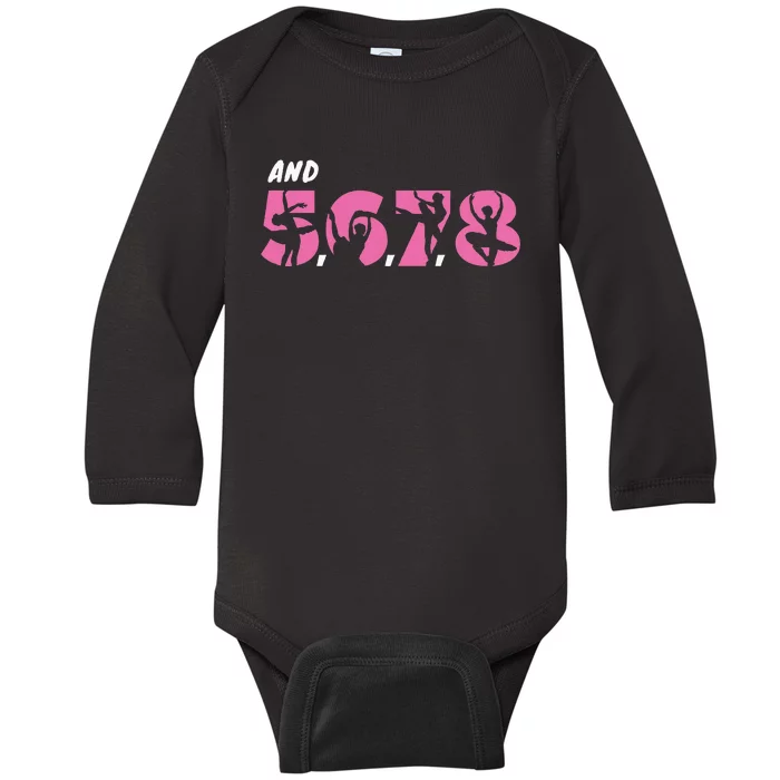 And 5 6 7 8 Dance Ballet Baby Long Sleeve Bodysuit