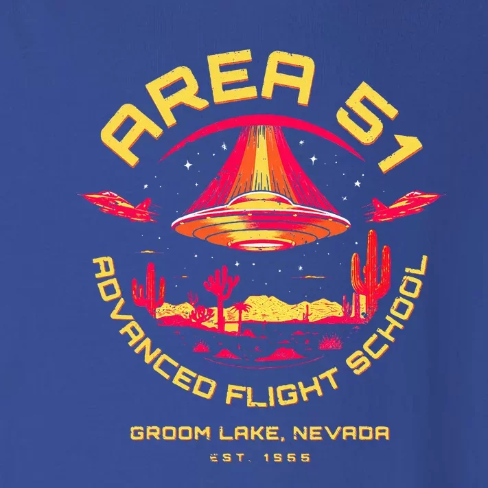 Area 51 Advanced Flight School Groom Lake Nevada Ufo Alien Toddler Long Sleeve Shirt