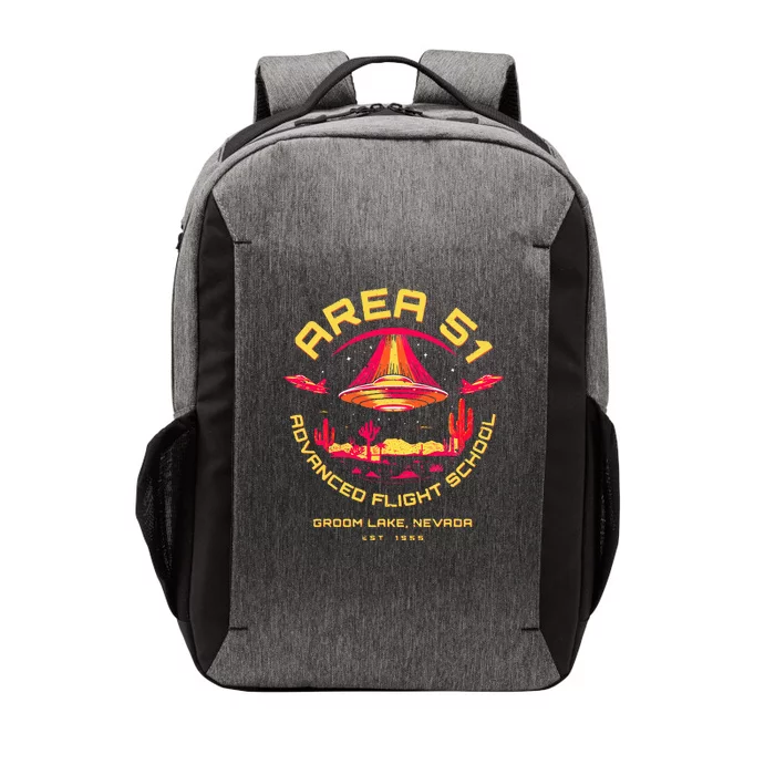 Area 51 Advanced Flight School Groom Lake Nevada Ufo Alien Vector Backpack