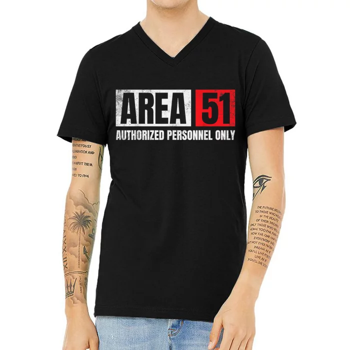 Area 51 Authorized V-Neck T-Shirt