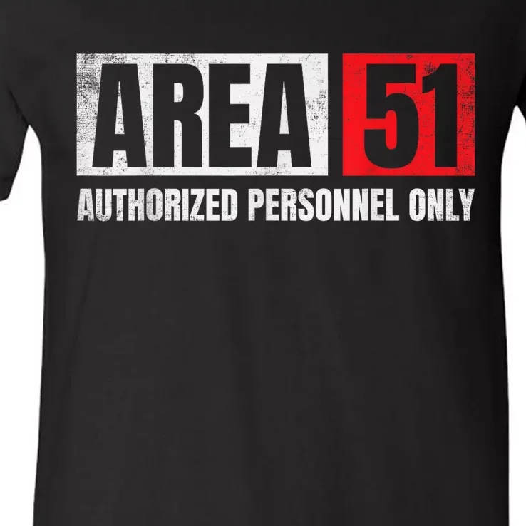 Area 51 Authorized V-Neck T-Shirt