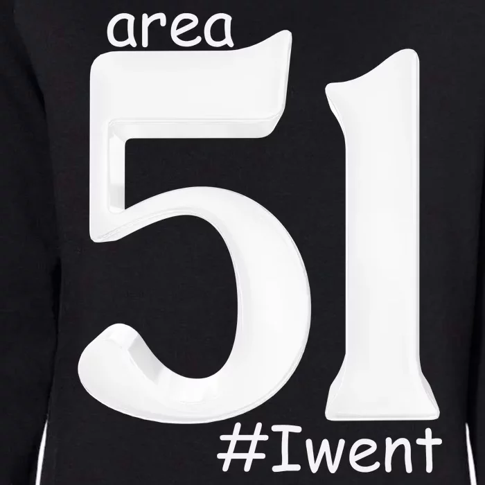 Area 51 #Iwent Womens California Wash Sweatshirt