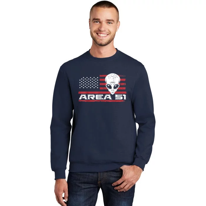 AREA 51 They Can't Stop Us All For Alien Believers Tall Sweatshirt