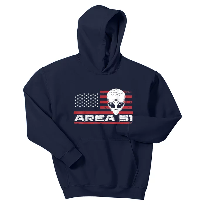 AREA 51 They Can't Stop Us All For Alien Believers Kids Hoodie