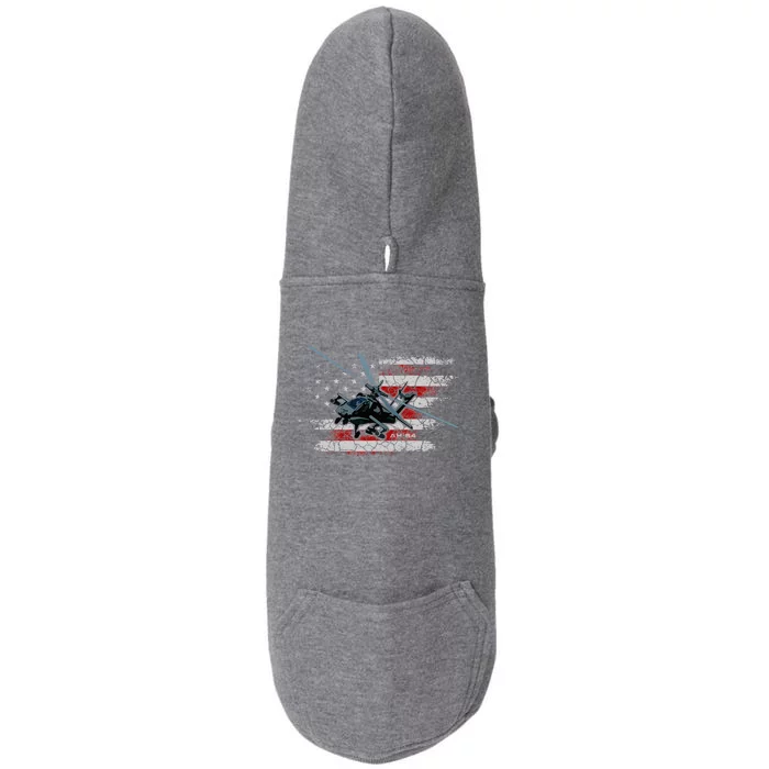 Ah 64 Apache Bringing In The Muscle Veteran Gifts Doggie 3-End Fleece Hoodie