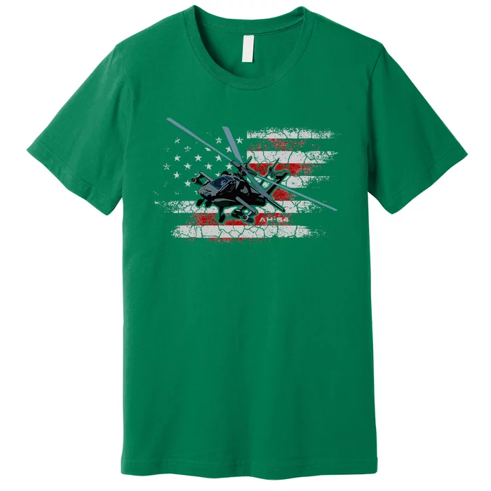 Ah 64 Apache Bringing In The Muscle Veteran Gifts Premium T-Shirt