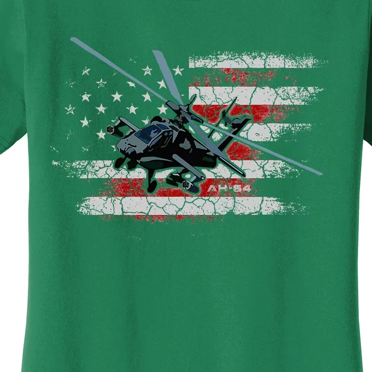 Ah 64 Apache Bringing In The Muscle Veteran Gifts Women's T-Shirt