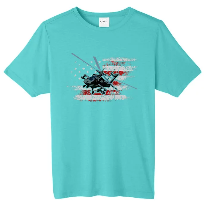 Ah 64 Apache Bringing In The Muscle Veteran Gifts ChromaSoft Performance T-Shirt