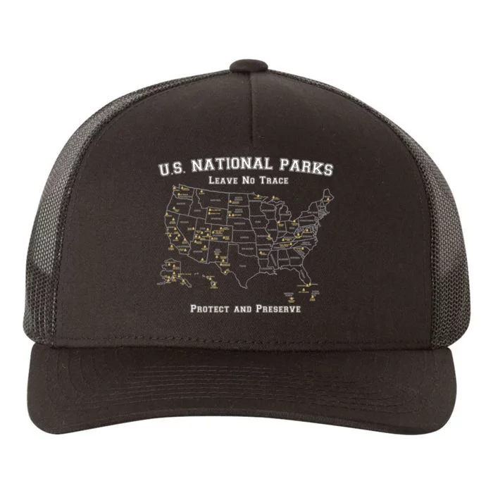 All 63 US National Parks Design for Campers Hikers Walkers Yupoong Adult 5-Panel Trucker Hat