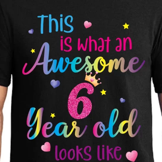 Awesome 6 Year Old Birthday Rainbow Party 6th Sixth Pajama Set