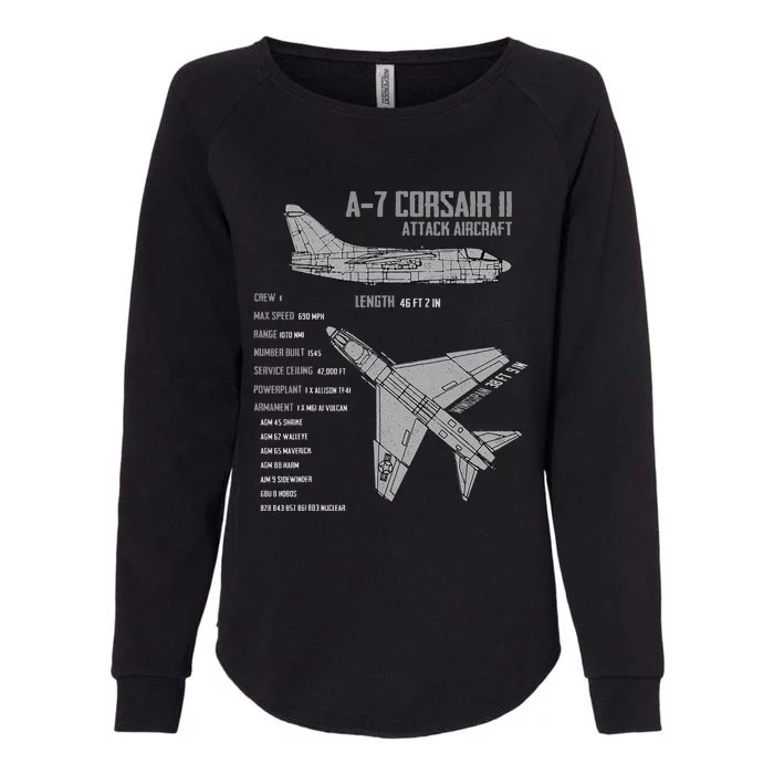 A 7 Corsair II Womens California Wash Sweatshirt