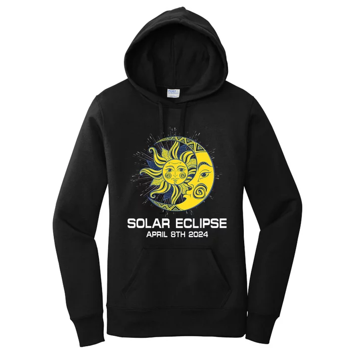 Apri 8th 2024 Total Solar Eclipse 2024 Women's Pullover Hoodie