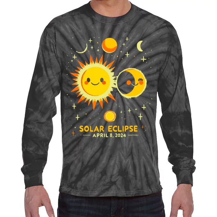 April 8 2024 Event Gift Tie-Dye Long Sleeve Shirt