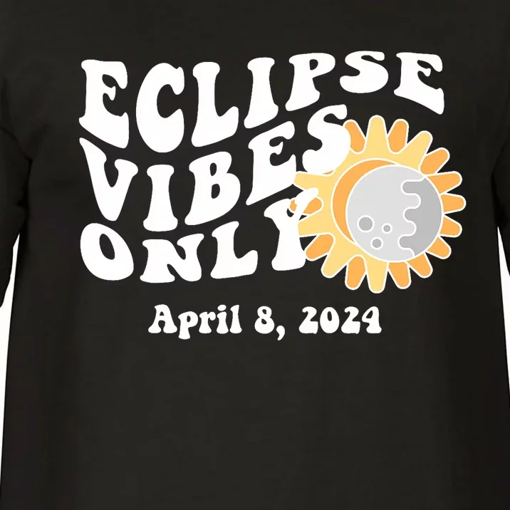 April 8 2024 Eclipse Vibes Only Cute Retro Solar Eclipse Comfort Colors T-Shirt