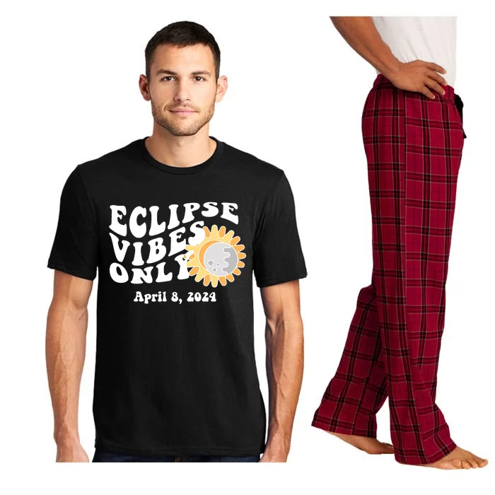 April 8 2024 Eclipse Vibes Only Cute Retro Solar Eclipse Pajama Set