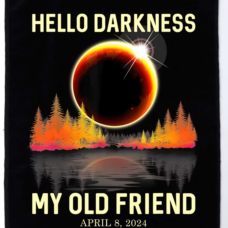 April 8 2024 Hello Darkness My Old Friend Eclipse Platinum Collection Golf Towel