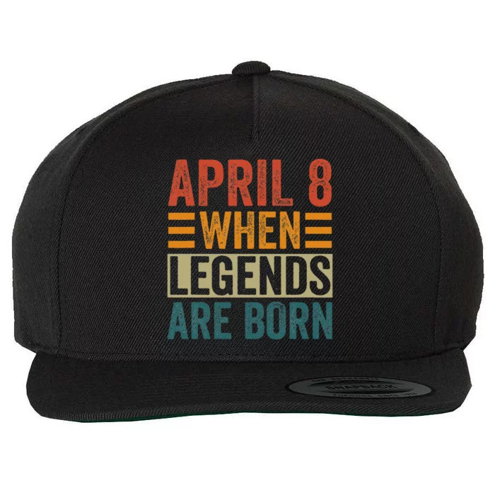 April 8 Birthday Solar Eclipse Wool Snapback Cap