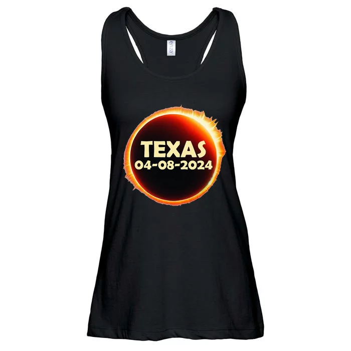 April 8 Totality Texas Ladies Essential Flowy Tank