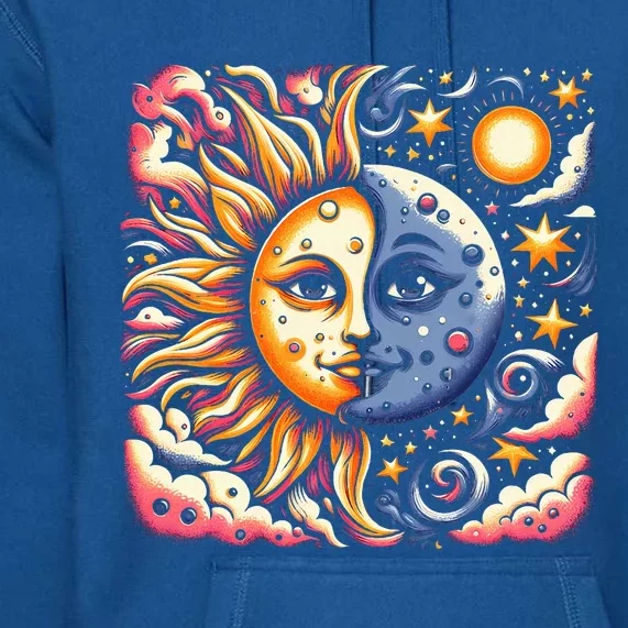 April 8 Total Solar Eclipse 2024 Premium Hoodie