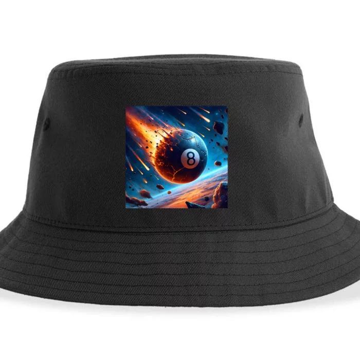 Apophis 99942 Impact 2029 Awakening 8 Ball Billiard Apophis Sustainable Bucket Hat